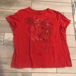 Sonoma orange cotton short sleeve shirt 2x